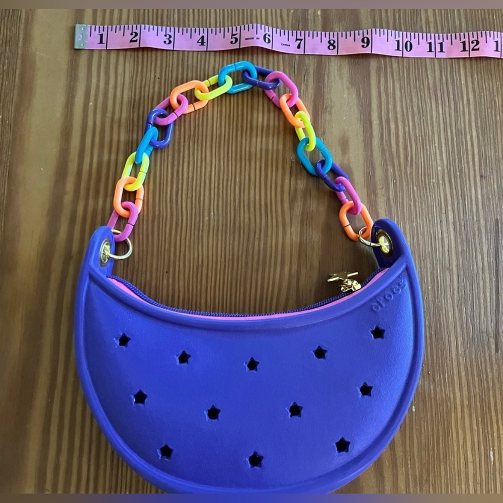 Crocs Purple Mini Shoulder Bag - Picture 2 of 7